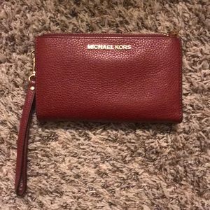 Michael Kors Adele Double-Zip Wristlet